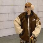 Baseball Jacket - Korean Aesthetic word3