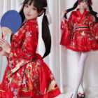 Casual Red Yukata - Harajuku Aesthetic word1