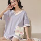 Happy Bear Summer Pajamas - Kawaii Clothes word3
