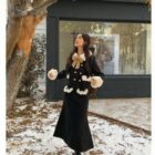 Retro Style Winter Set - French Aesthetic word2
