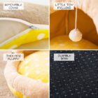 Kawaii Animal-Themed Cat Bed word1