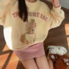 Treasure Bag Bunny Sweater - Vintage Aesthetic word2