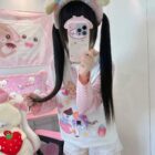 Kawaii Long Sleeve Stripped Shirt - Yume Kawaii word2