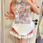 Printed Pink Kawaii T-Shirt - Cutecore Aesthetic word3