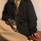 Korean Style College Jacket - Preppy Aesthetic word1