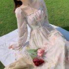 French Floral Dress - Retro Aesthetic word2