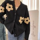 Flower Sweater - Korean Casual Clothes word3