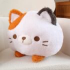 Kawaii Neko Cat Round Pillow - Chonky Plushies word2