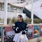 Bowed Pullover Sweater - Kawaii Clothes word1