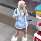 Loose Thick Feathered Hoodie - Harajuku Aesthetic word1