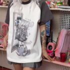 Saggy Short-Sleeved T-Shirt - Animecore Aesthetic word3