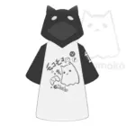 Ghost Neko Hooded T-Shirt - Harajuku Aesthetic word1