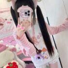 Kawaii Long Sleeve Stripped Shirt - Yume Kawaii word2