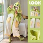 Coral Fleece Long Thickened Nightgown word2