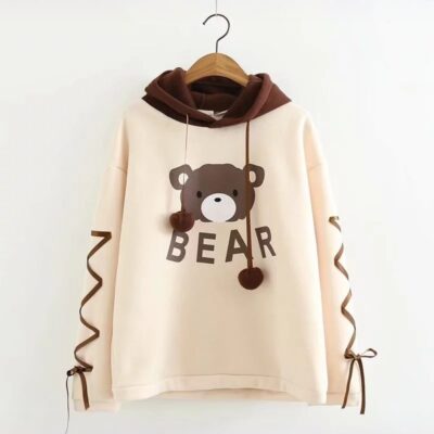 Kawaii Harajuku Kuma Bear Hoodie