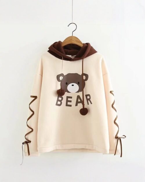 Kawaii Harajuku Kuma Bear Hoodie