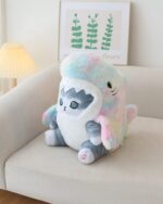 Kawaii Mango cat shark plushie, a pastel-colored plush toy with shark features and a cute cat face.