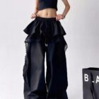 Fake Skirt Cargo Pants - Y2K Aesthetic word2