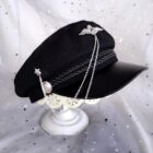 Gothic Style Army Hat - Lolita Aesthetic word1