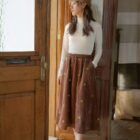 Embroidered Skirt - Retro Aesthetic word2