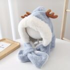 Cute and Fluffy Reindeer Winter Hat word1