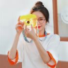 Kawaii Camera Portable Drinking Bottle word2