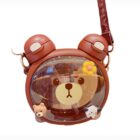 Kawaii Bear Double Straw Drinking Bottle word3