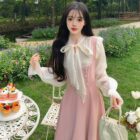 Long Pink Dress - Vintage Aesthetic word1