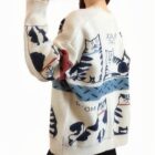 Otom Cat Cardigan Sweater - Vintage Aesthetic word1