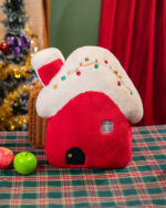 Small Chonky Plushies - Christmas Collection plushie with a Santa hat and lights.