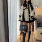 French Style Cape Coat - Aesthetic Vintage word1