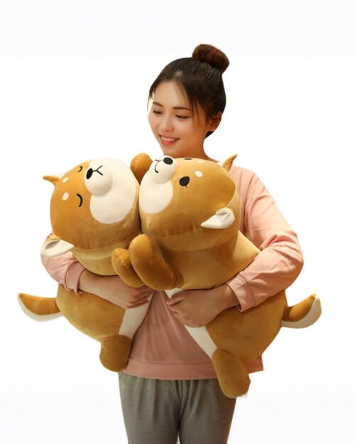 Fred the Shiba and Luna the Husky plushies – adorable cutecore plush toys.