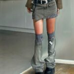 Short Skirt With Leg Warmer