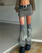 Short Skirt With Leg Warmer