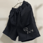 Cute Cotton Black Shorts - Kaomoji Aesthetic word2