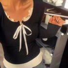 Knitted Bow Lace Sweatshirt - Vintage Aesthetic word1