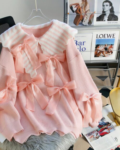 Dollcore Pink Sweater - Kawaii Clothes