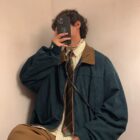 Korean Style College Jacket - Preppy Aesthetic word1