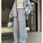 Sports Sweater Set - Korean Aesthetic word1