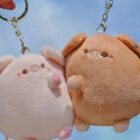 Kawaii Piggy Key Chain Plushie - Couples Edition word1