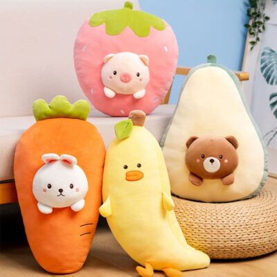 Kawaii Food Animal Plushies - Fruits and Vegetables