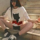 Astro Silhouette T-Shirt - Vintage Aesthetic word1