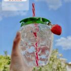 Kawaii Strawberry Water Bottle word1
