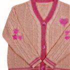 Embroidered Cardigan Sweater - Kawaii Clothes word1