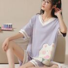 Happy Bear Summer Pajamas - Kawaii Clothes word3
