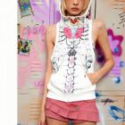 Sleeveless Punk Hoodie - Grunge Aesthetic word2