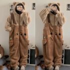 Bear Fluffy Pajamas - Kawaii Clothes word1
