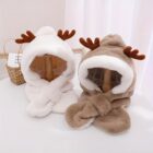 Cute and Fluffy Reindeer Winter Hat word1