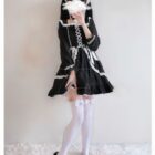 Lace Chibi Dress - Gothic Lolita Aesthetic word2