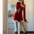 Kawaii Christmass Winter Dress word2
